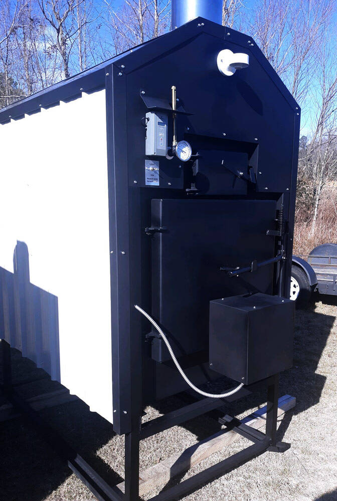 Legend Outdoof Furnace, wood stove, boiler front