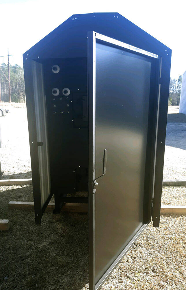 Legend Outdoof Furnace, wood stove, boiler back view