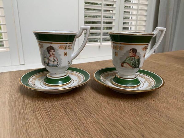Franse kop en schotel Napoleon en Josephine