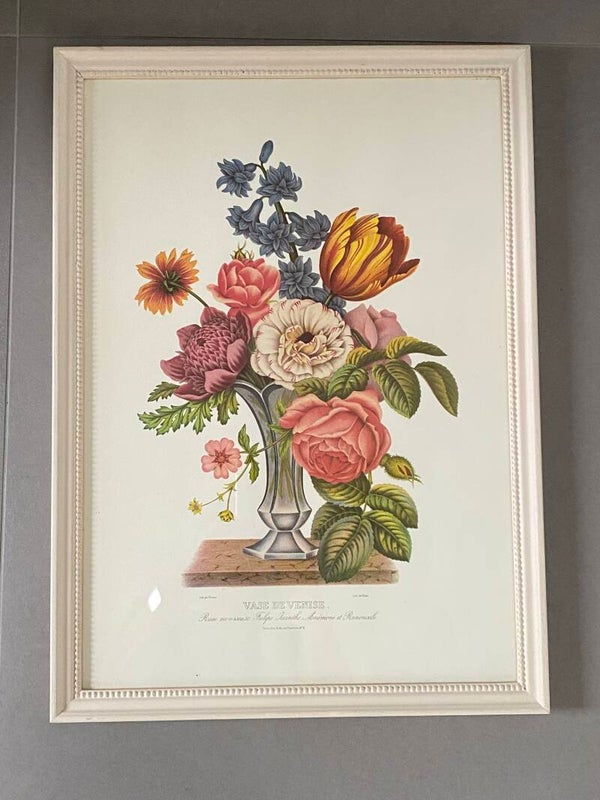 Frans bloemen schilderij Vase de Venise