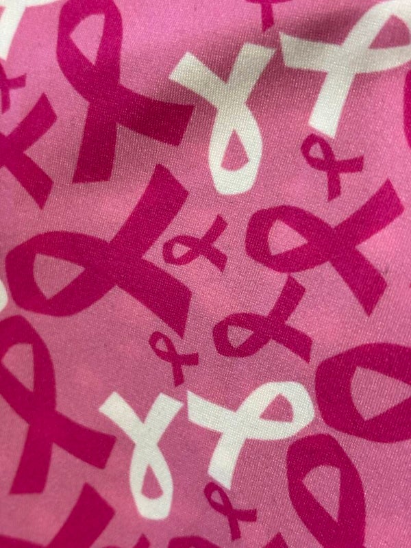 Scrub Hat in Pink Ribbon