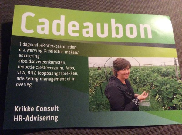 Aanbod, vrijblijvende kennismaking ter waarde van 1 dagdeel HR-werkzaamheden
