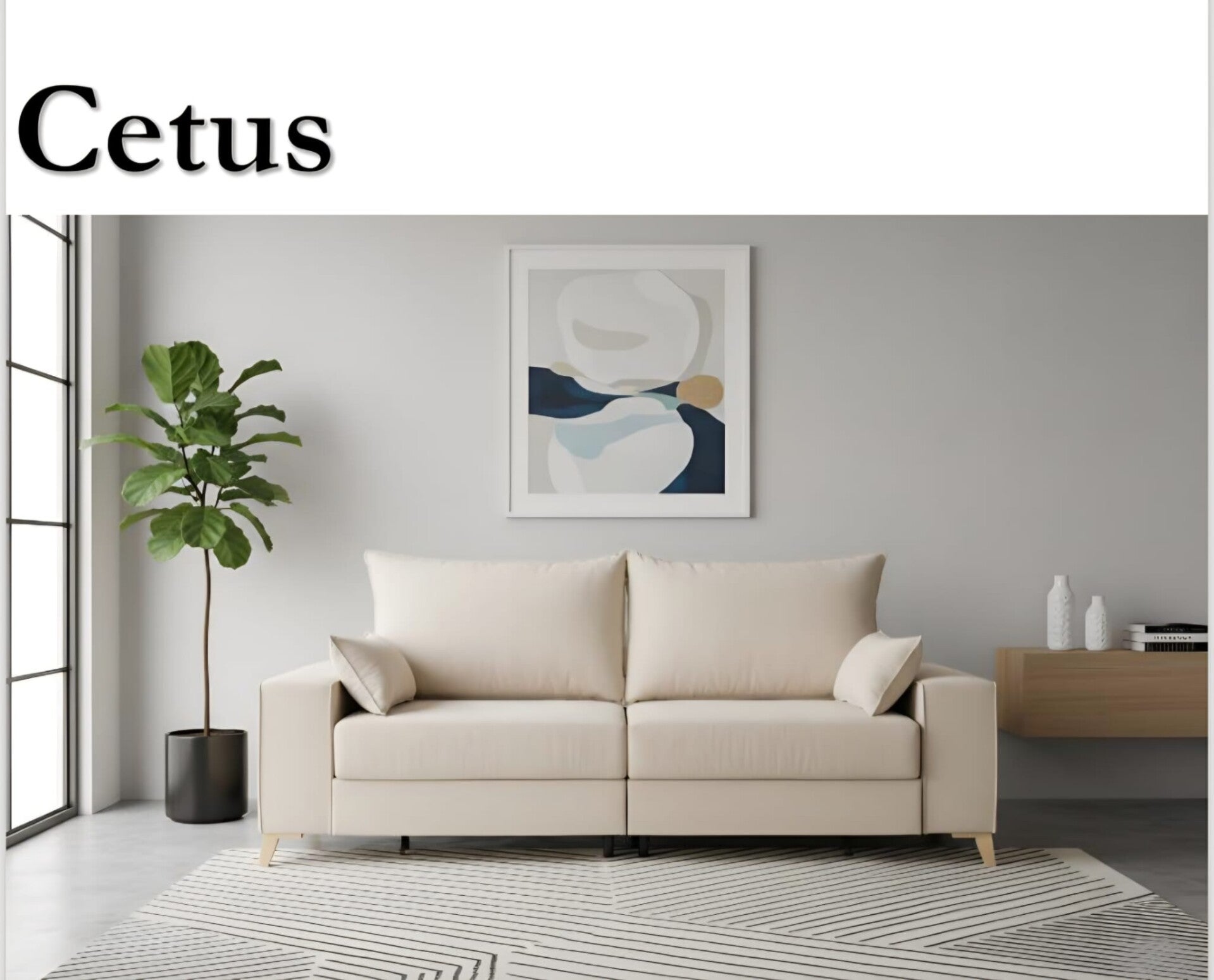 SOFA 3 PLAZAS MODELO CETUS
