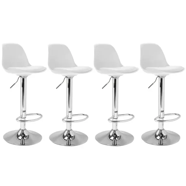 JUEGO 4 TABURETES ALTOS