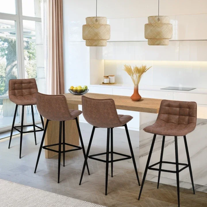 TABURETES ESTILO VINTAGE 4 uds