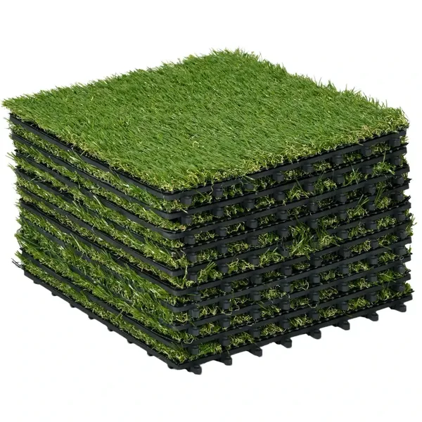 BALDOSA CESPED ARTIFICIAL 10PIEZAS