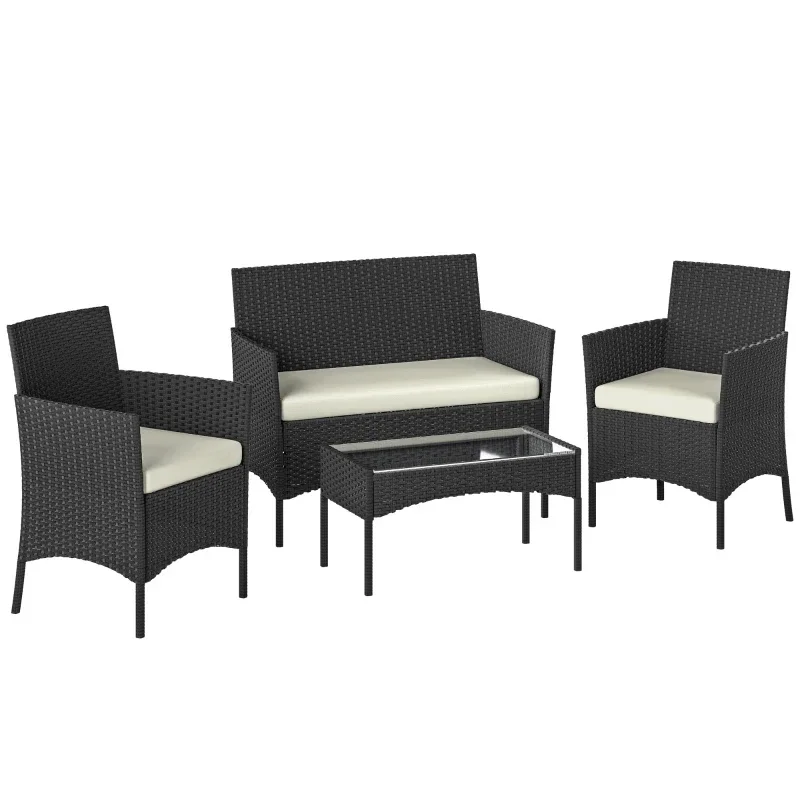 CONJUNTO SILLONES + MESA RATAN