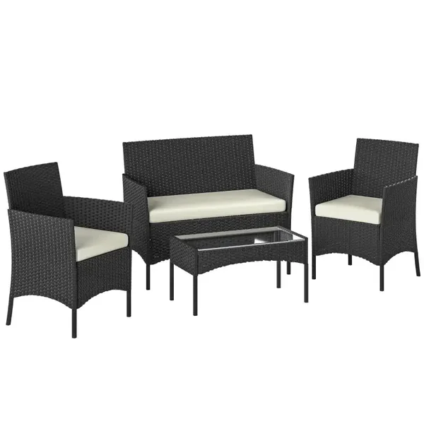 CONJUNTO SILLONES + MESA RATAN