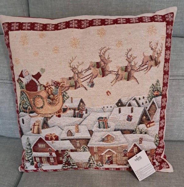 FUNDA COJIN NAVIDEÑA