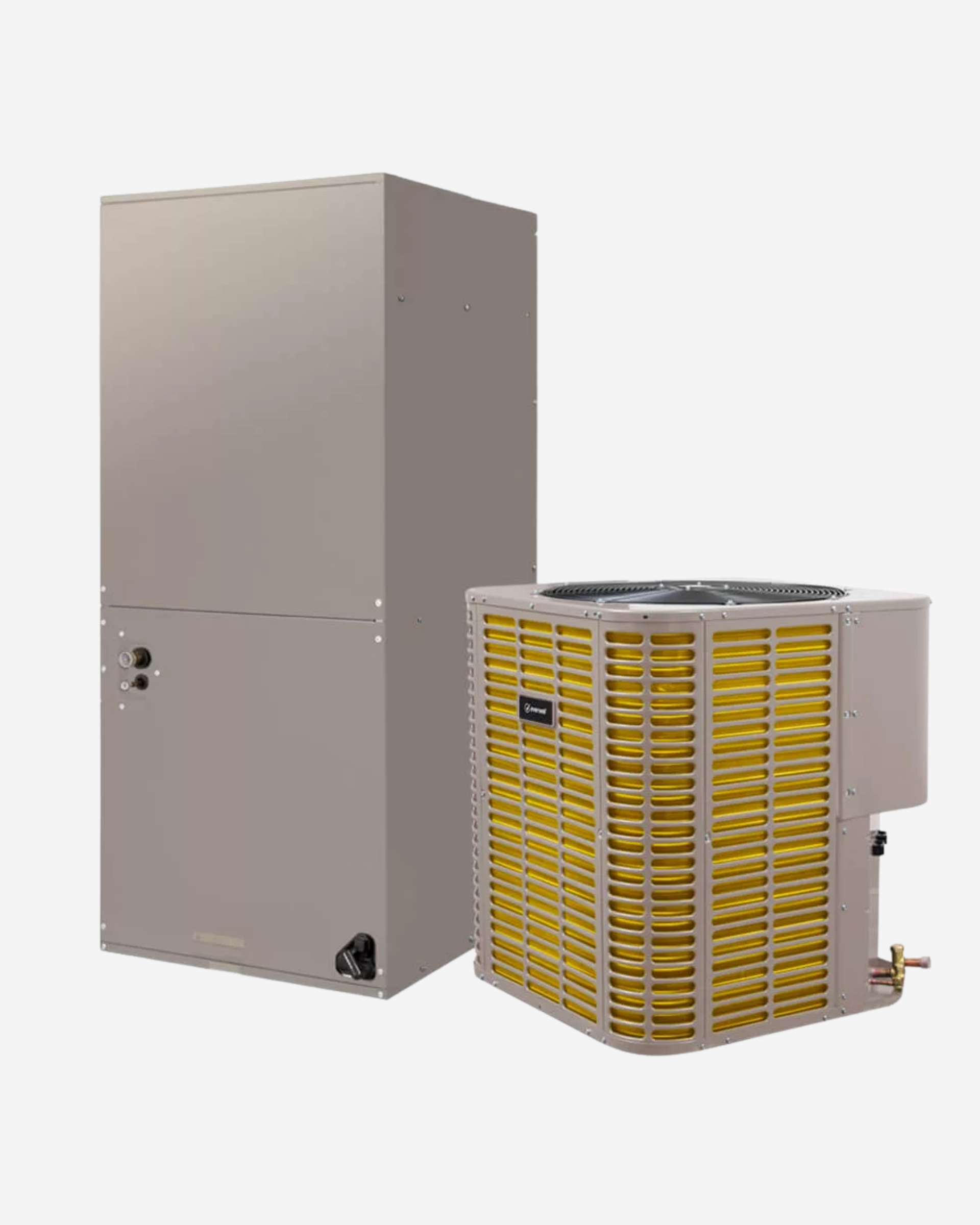 Equipo de aire acondicionado con evaporadora tipo gabinete de 3 toneladas, marca Everwell