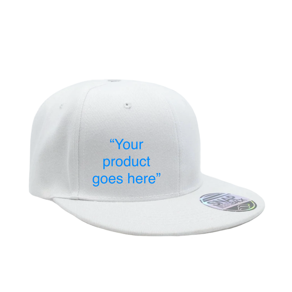 Hat "Your product goes here"