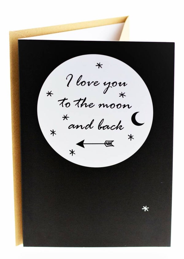 Connect wenskaart 10 - Love you to the moon