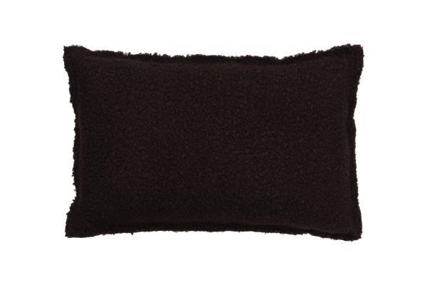Kussen bouclé dark chocolate 40x60cm