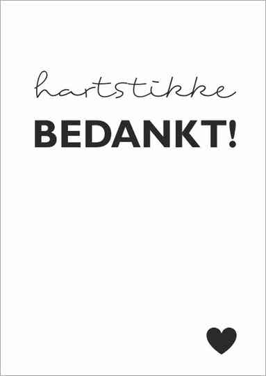 Link wenskaart 16 - Hartstikke bedankt