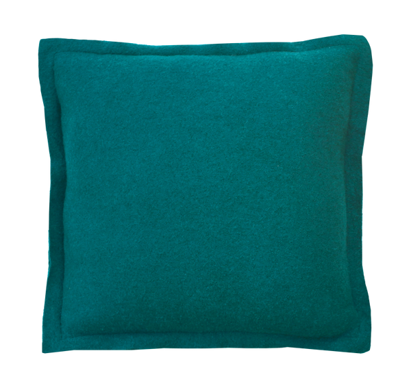 Kussen boiled wool petrol 50x50cm