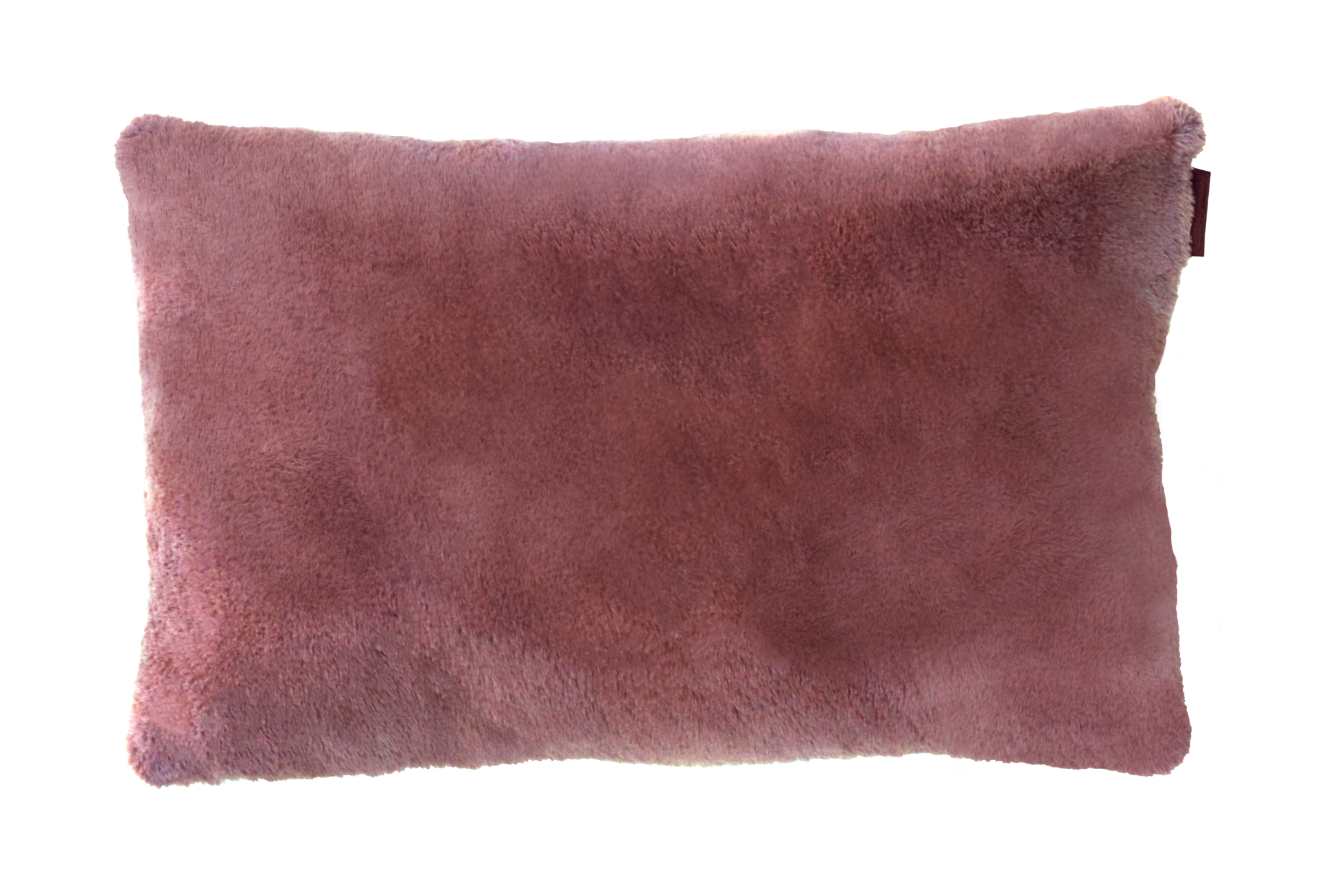 Kussen bont dusty rose 56x35cm