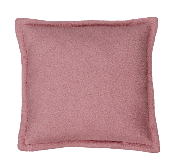 Kussen bouclé dusty rose 54x54cm