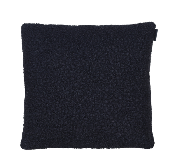 Kussen bouclé linnen zwart 46x46cm