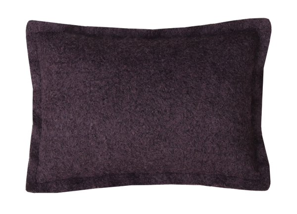 Kussen wol boucle dark chocolate 60x42cm