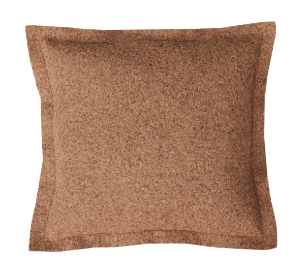 Kussen wol boucle mocha mousse 55x55cm