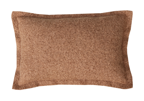 Kussen wol boucle dark chocolate 60x42cm