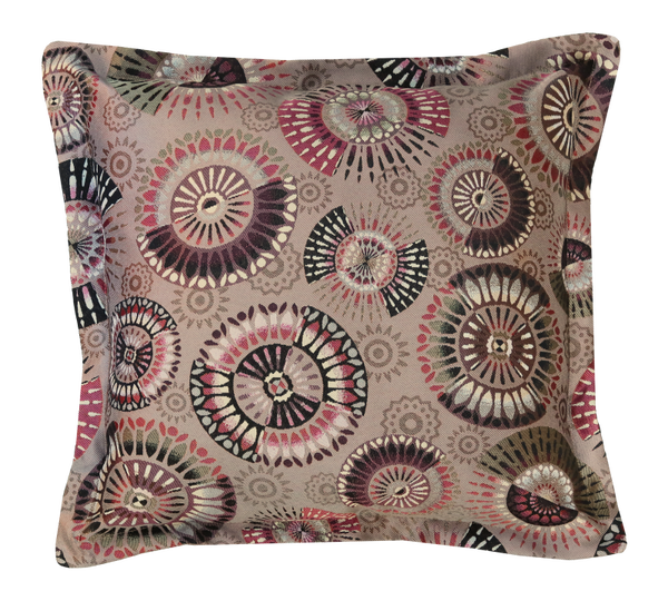 Kussen funky mandela taupe 59x59cm