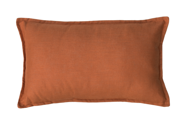 Kussen grof linnen terra 59x39cm