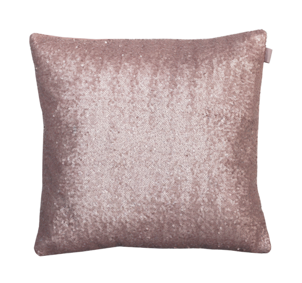 Kussen pailletjes roze 42x42cm