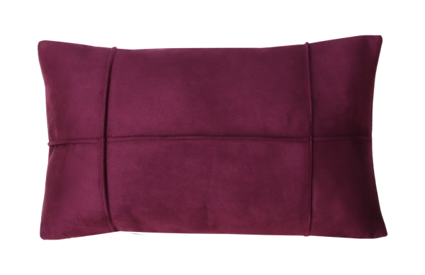 Kussen ruit suède bordeaux 57x36cm