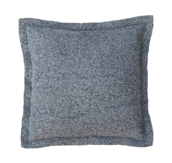 Kussen wol boucle grijs 55x55cm