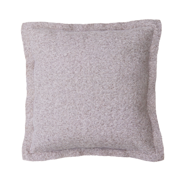 Kussen wol boucle taupe 55x55cm