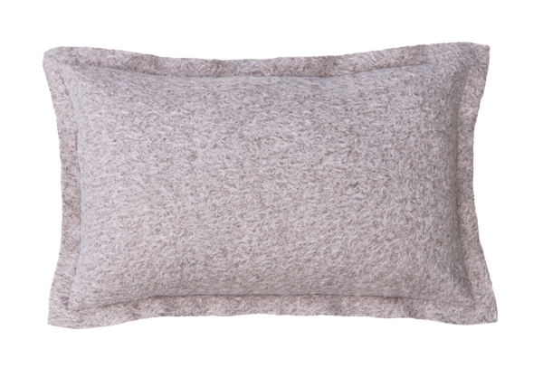 Kussen wol boucle taupe 60x42cm