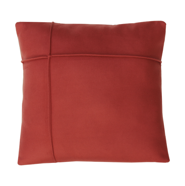 Kussen wol ruit brick 47x47cm