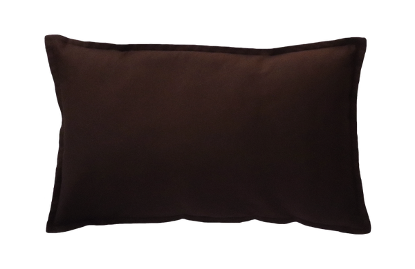 Kussen canvas dark chocolate 36x58cm