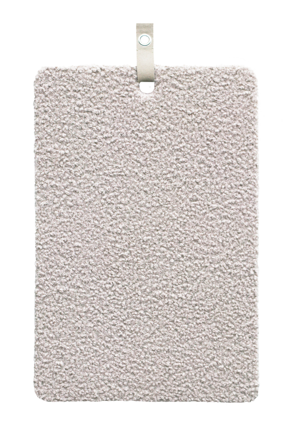 Memo prikbord bouclé zand 40x60cm