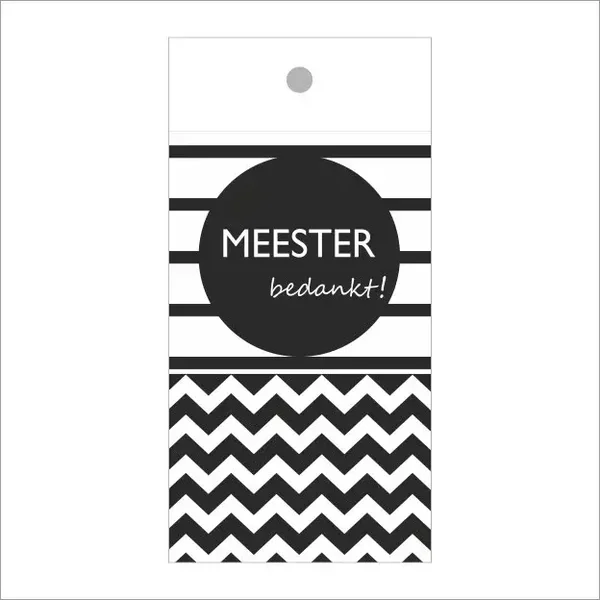 Kadokaartjes Zoë - meester bedankt