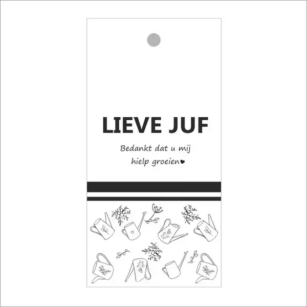 Kadokaartjes Zoë - lieve juf