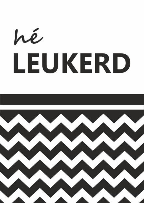 Link wenskaart 11 - He leukerd