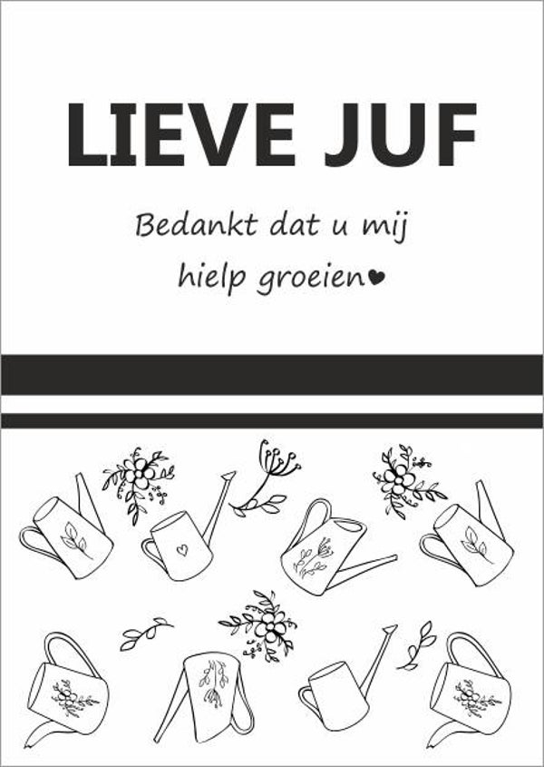 Link wenskaart 28 - Lieve juf