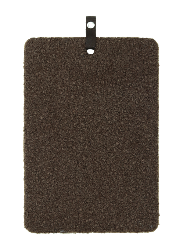 Prikbord bouclé dark chocolate 40x60cm