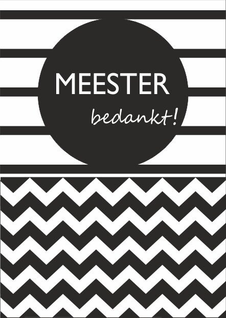 Link wenskaart 20 - Meester bedankt