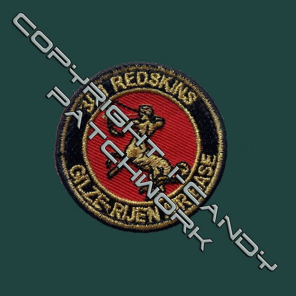 PATCH # 25014 301 ATTACK SQUADRON BULLION HALF SIZE