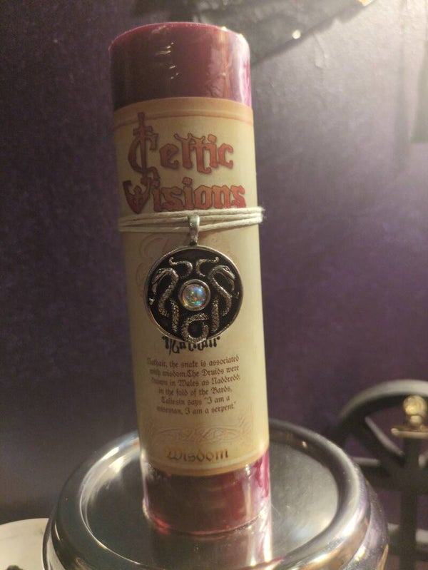 Nathair (Wisdom) pillar candle from the Celtic Visions