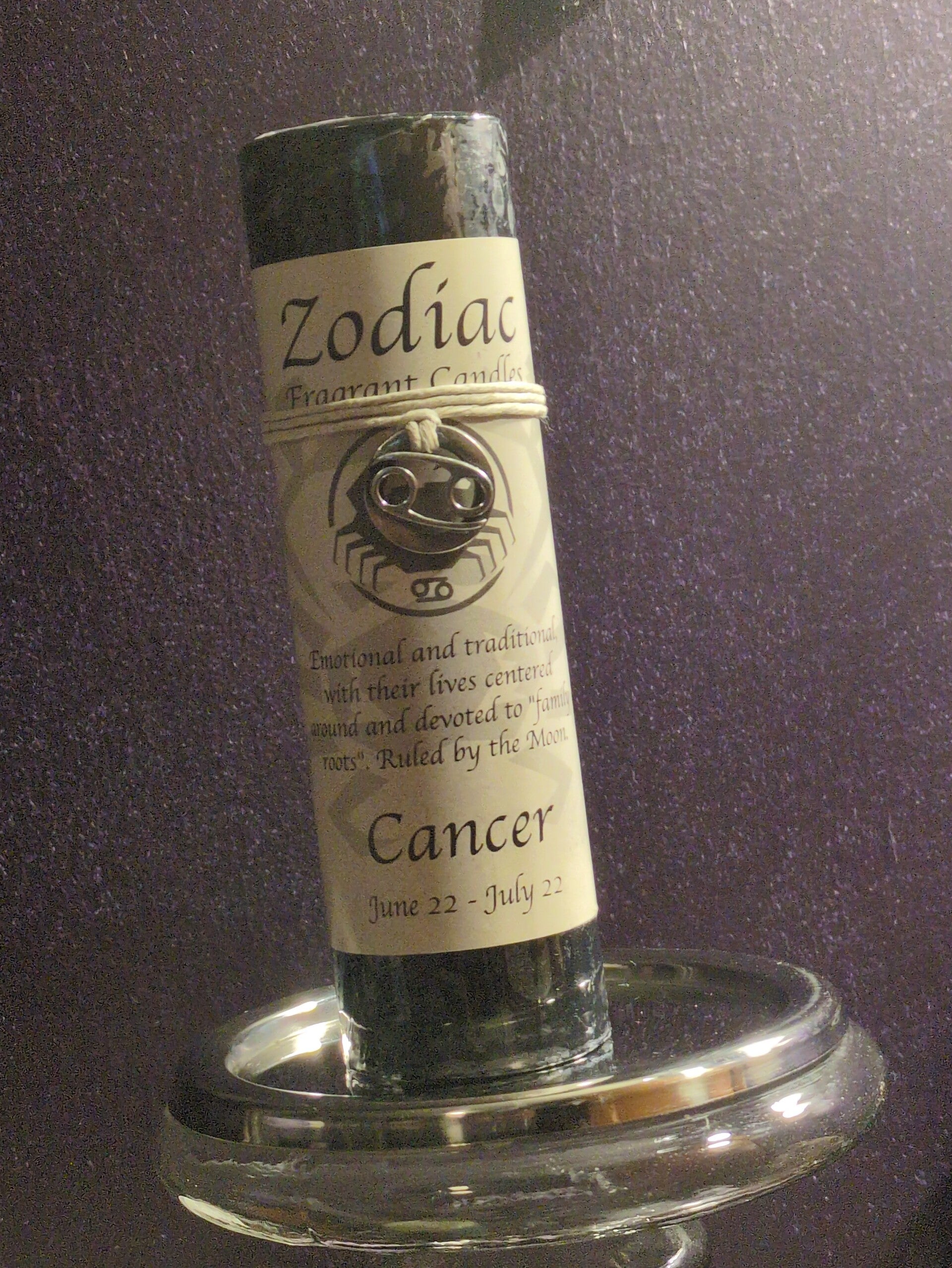 Cancer Zodiac Pendant Candle