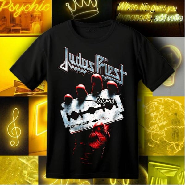 Iconic Judas Priest Band Concert Tee | Graphic T-Shirt for Fans