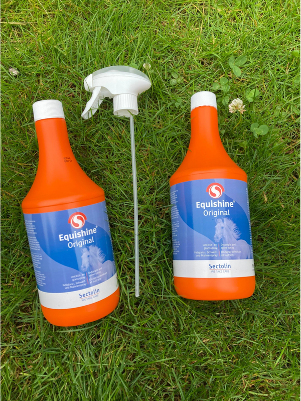 Equishine Original antiklit- en glansspray duo pack 2x 1 liter + gratis vernevelaar