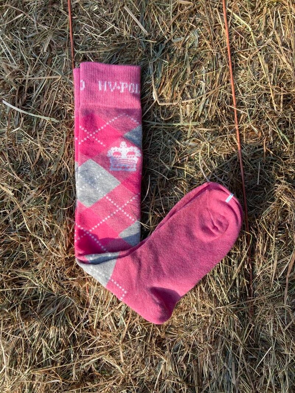 HV Polo Sokken Argyle Powder Pink