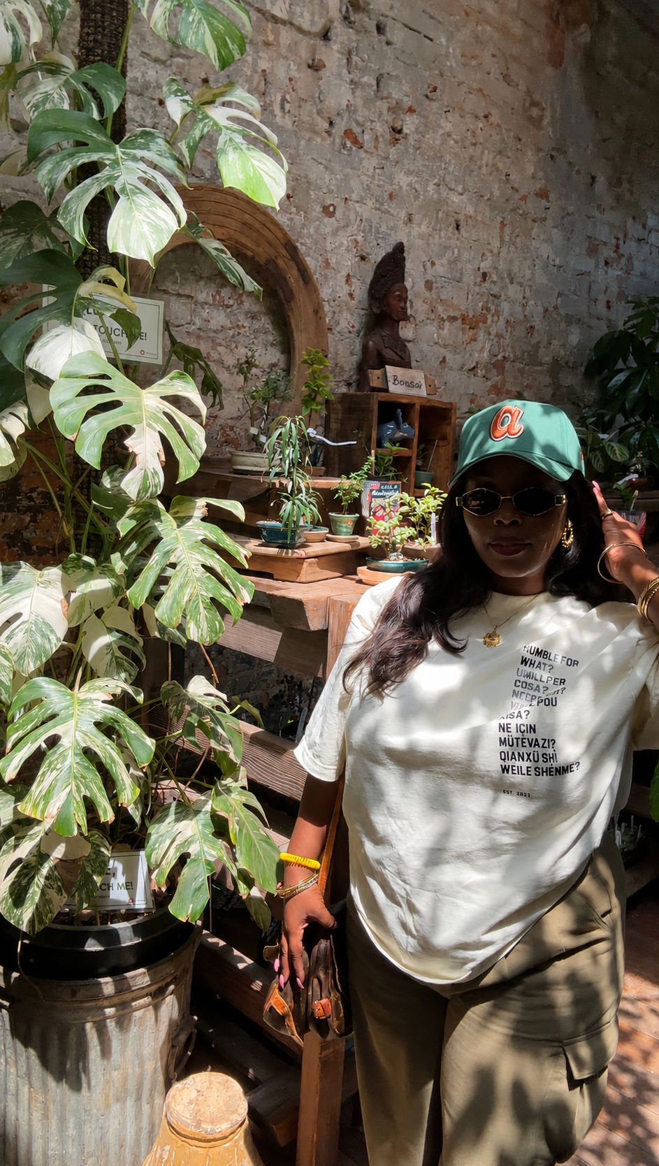 HUMBLE FOR WHAT? | "GLOSSO" TEE (CREAM)
