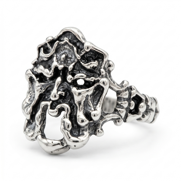 Anello con Maschera Apotropaica