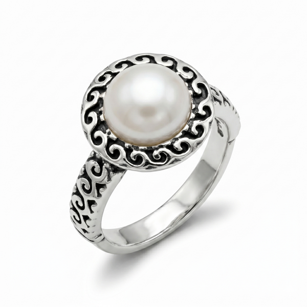 Anello Iris Con Perla